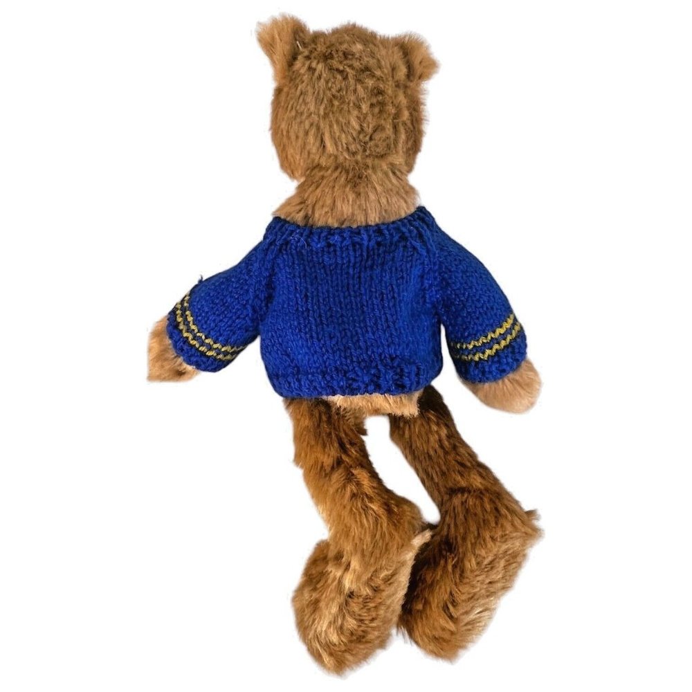 Gund COSMO The Teddy Bear Plush Celebrates 2000 Stuffed Animal 13” Blue Sweater - Picture 7 of 11